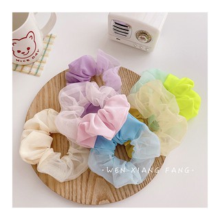 🌈 Cột tóc vải scrunchie nhiều màu sắc phong cách Hàn Quốc 🍧