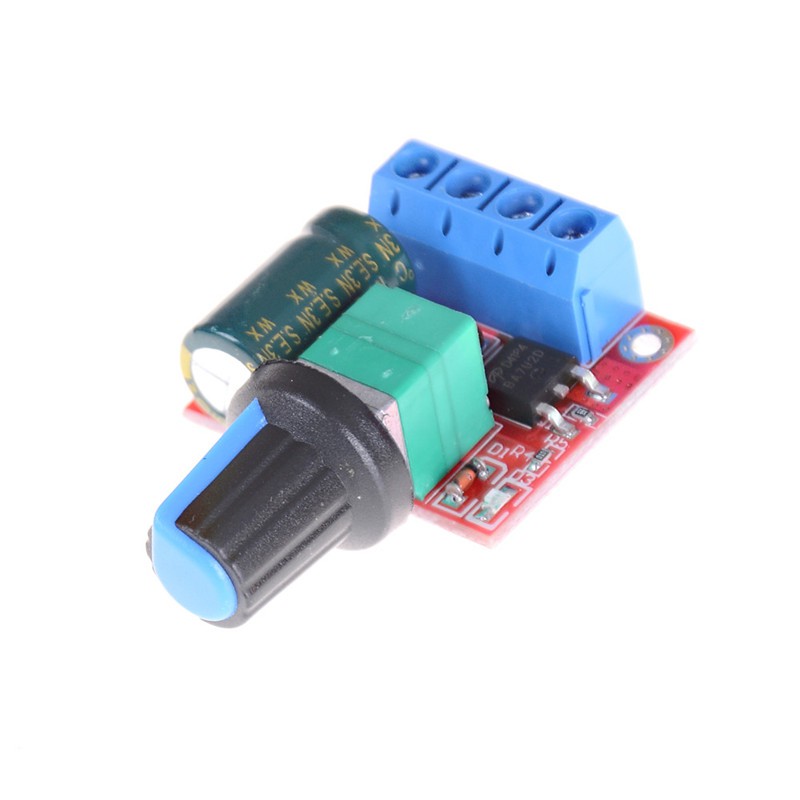 Fcvn Mini DC Motor PWM Speed Controller 5A 4.5V-35V Speed Control Switch LED Dimmer Motivated