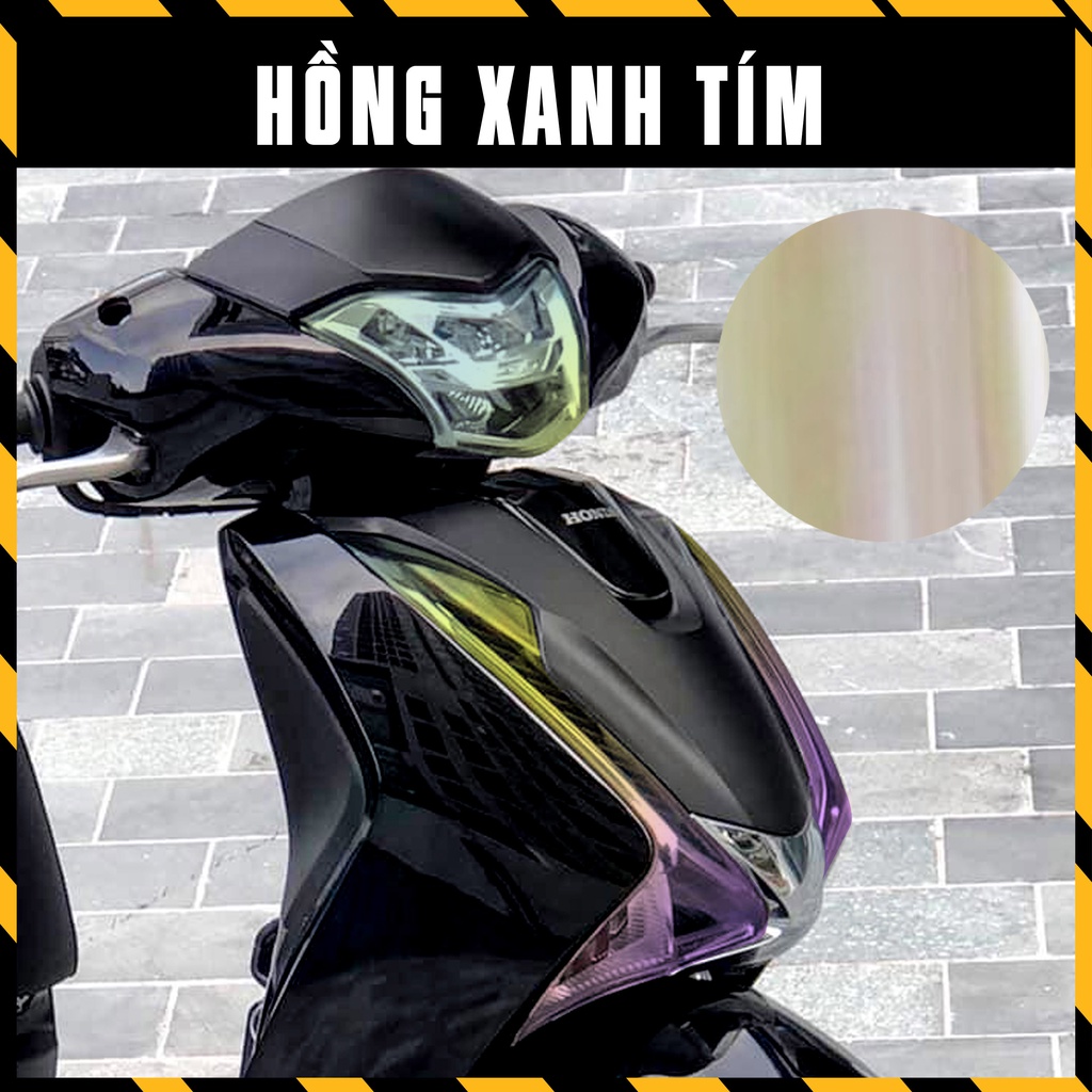 Decal Dán Choá Đèn Titan SH 2017-2019 | Film Dán Đổi Màu Đèn Xe Màu Xanh, Hồng, Vàng, Tím,...