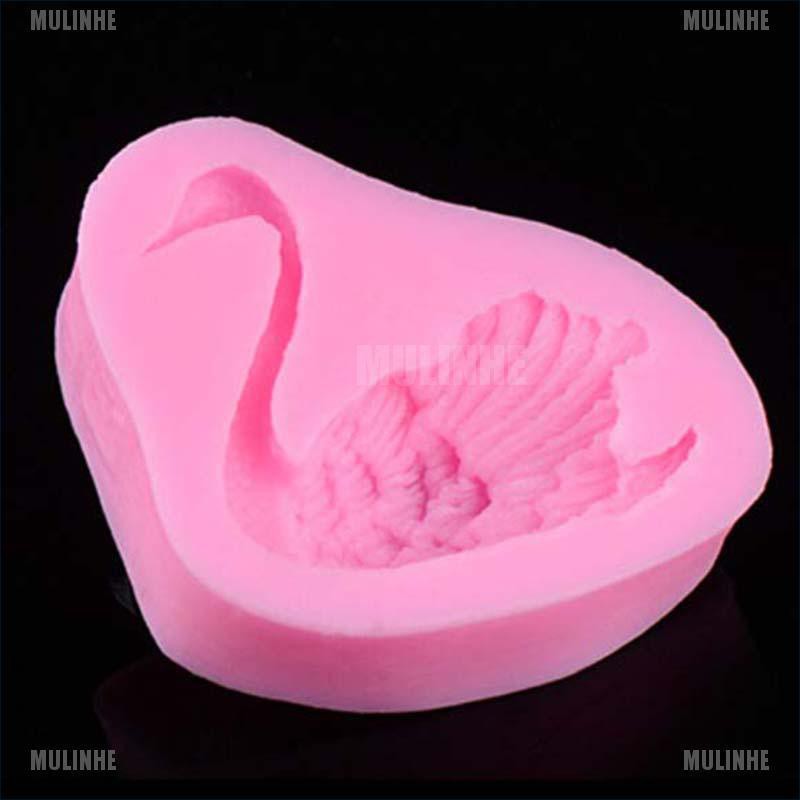 Khuôn Silicone Tạo Hình Thiên Nga Trang Trí Bánh