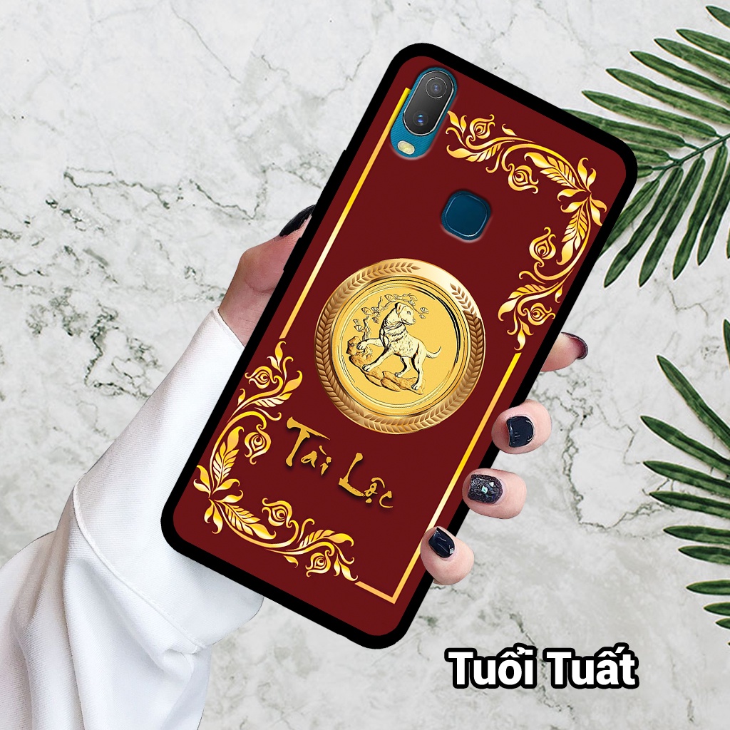 Ốp điện thoại VIVO Y11 in hình 12 con giáp,phong thủy,bền đẹp – lưng kính tráng gương viền dẻo