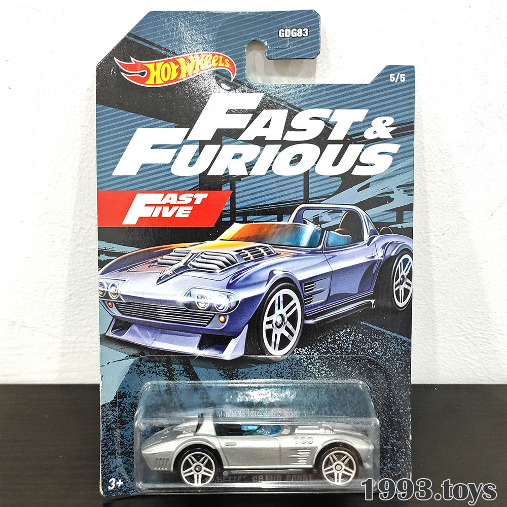 Xe mô hình 1:64 Hot Wheels Fast &amp; Furious Series 2021 - Corvette Grand Sport Roadster GRP58