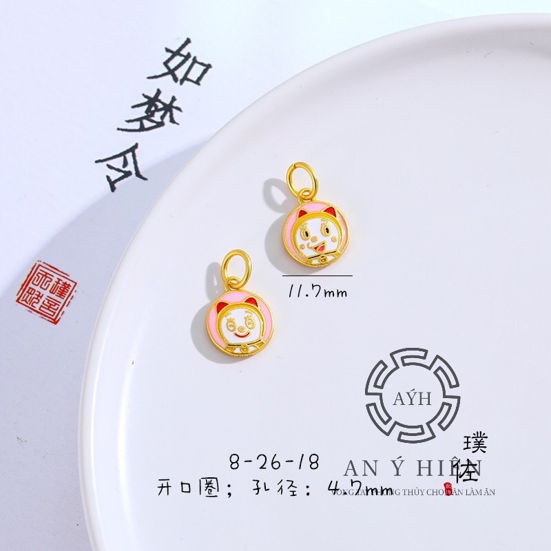 Charm Khóa Doraemi Hồng #C392 ( An Ý Hiên)