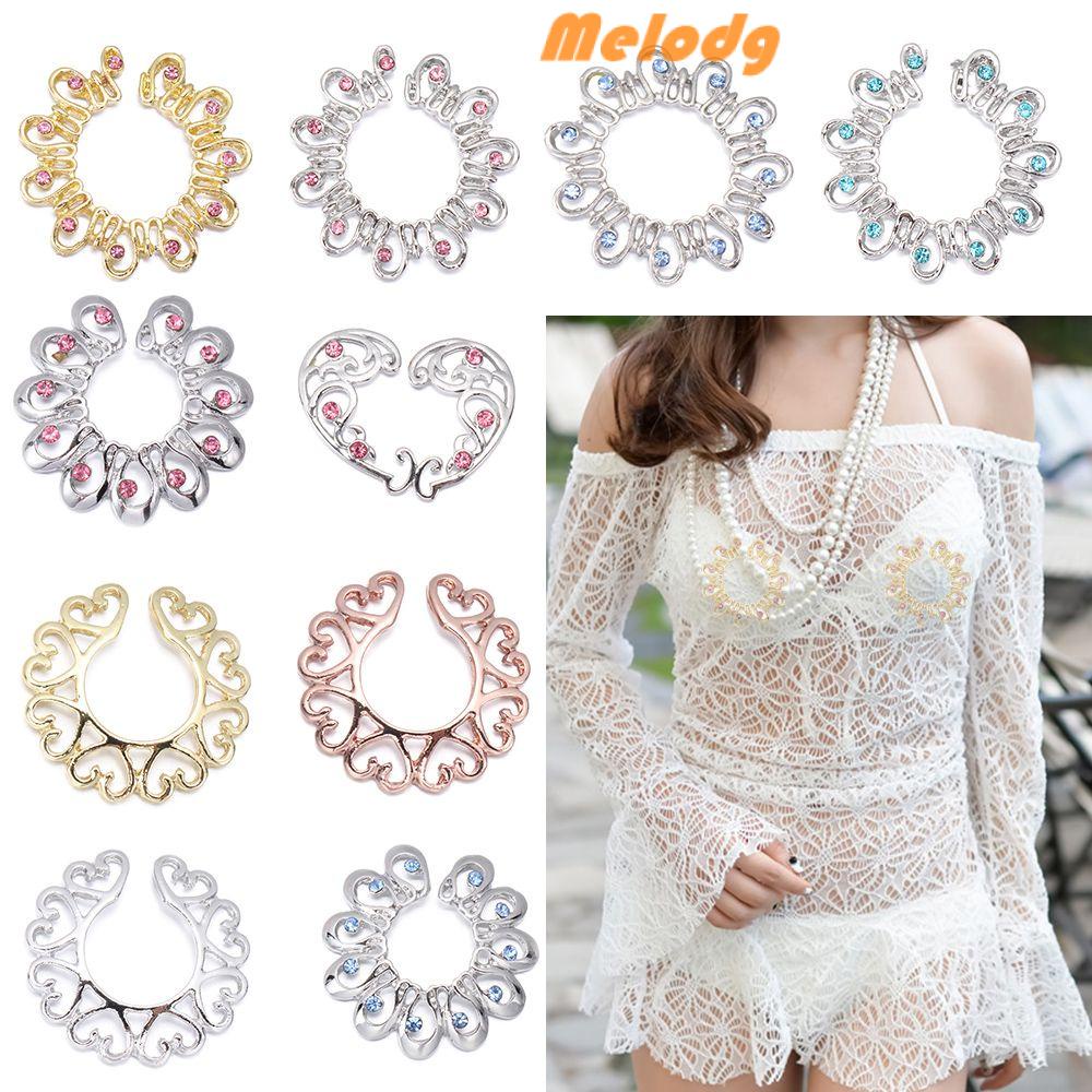 Khuyên Xỏ Ngực Giả Bằng Thép Phẫu Thuật 316L Không Xỏ Lỗ Thời Trang Quyến Rũ Cho Nữ