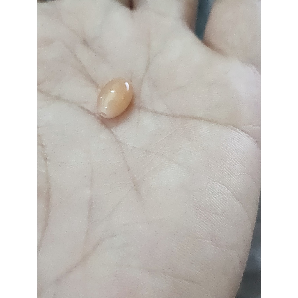 2 viên đá nhân tạo lu thống 6x9mm màu nâu nhạt