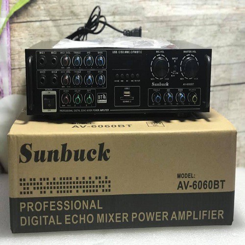 Amply karaoke bluetooth sunbuck tav 6060 mẫu mới nhất năm 2021