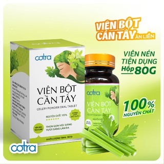 Viên bột cần tây mật ong sấy lạnh nguyên chất Cotra giúp giảm cân, detox thanh lọc cơ thể, làm đẹp da trắng da