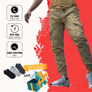Quần kaki túi hộp phong cách,  form slimfit cho cả nam và nữ.