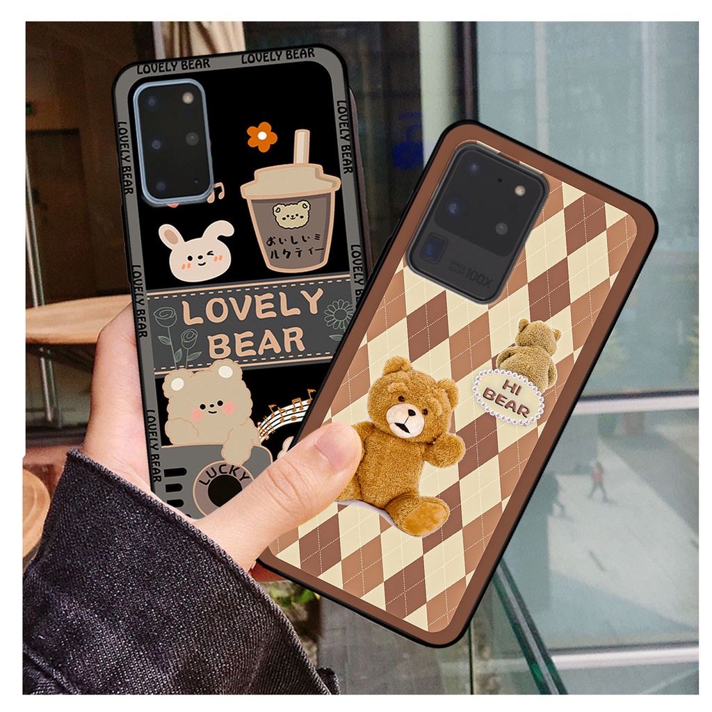 Ốp lưng Samsung S20 - S20Fe - S20 Plus - S20+ / S20 Ultra in hình gấu bear dễ thương, bền đẹp