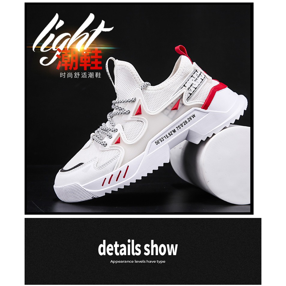 Giày Sneaker Nam thể thao màu trắng cổ cao cho học sinh phong cách Hàn Quốc TAKUTA mã V28R