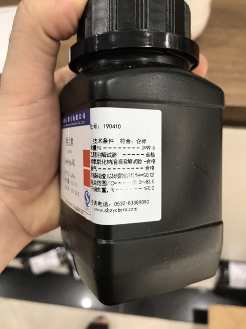 Hóa chất vanillin 99.5% C8H8O3 CAS 121-33-5 lọ 100g vanilin tinh khiết