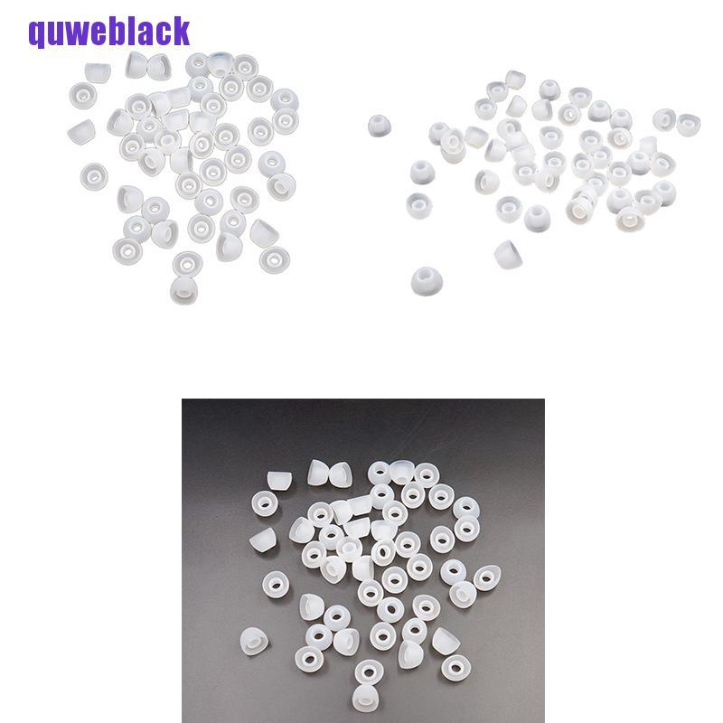 Set 50 Nút Silicon Bọc Tai Nghe 11mm Màu Đen