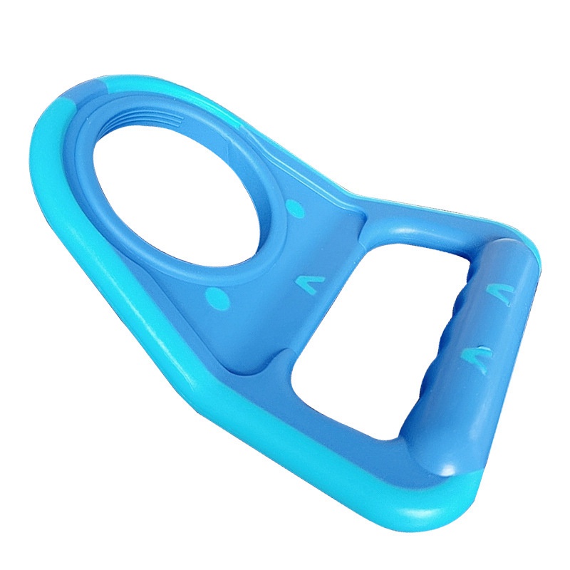 Thùng nước Tay cầm Thùng nước 5 Gallon Máy nâng chai nước uống với giá đỡ chống trượt bằng cao su-Màu xanh lam