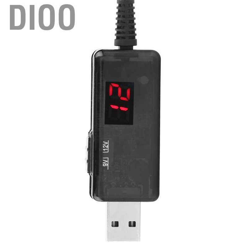 Dioo USB to DC Boost Cable Router Step up Voltage Converter Display 9V/12V