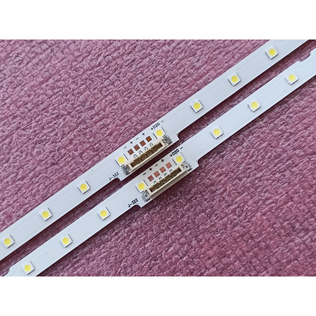 THANH LED TIVI SAMSUNG 50NU7100 50NU7300 50NU7090 50RU7200 50N5500 HÀNG MỚI 100%  BỘ 2 THANH MỖI 38 BÓNG 6V DÀI 53,9cm
