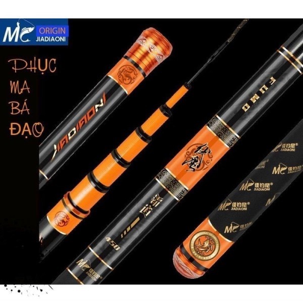 Cần Câu Đài cao cấp MC JIADIAONI Phục Ma Bá Đạo , ngọn 1.7mm , bao boc bởi CacBon 8 lớp