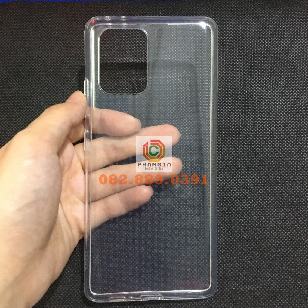 Ốp lưng dẻo trong SamSung M80s/ A91/ S10 Lite cao cấp, bền màu