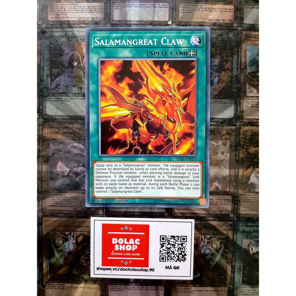 [ ĐẬU PHỘNG ] THẺ BÀI YUGIOH SPELL Salamangreat Claw - SDSB-EN024 - Common 1st Edition