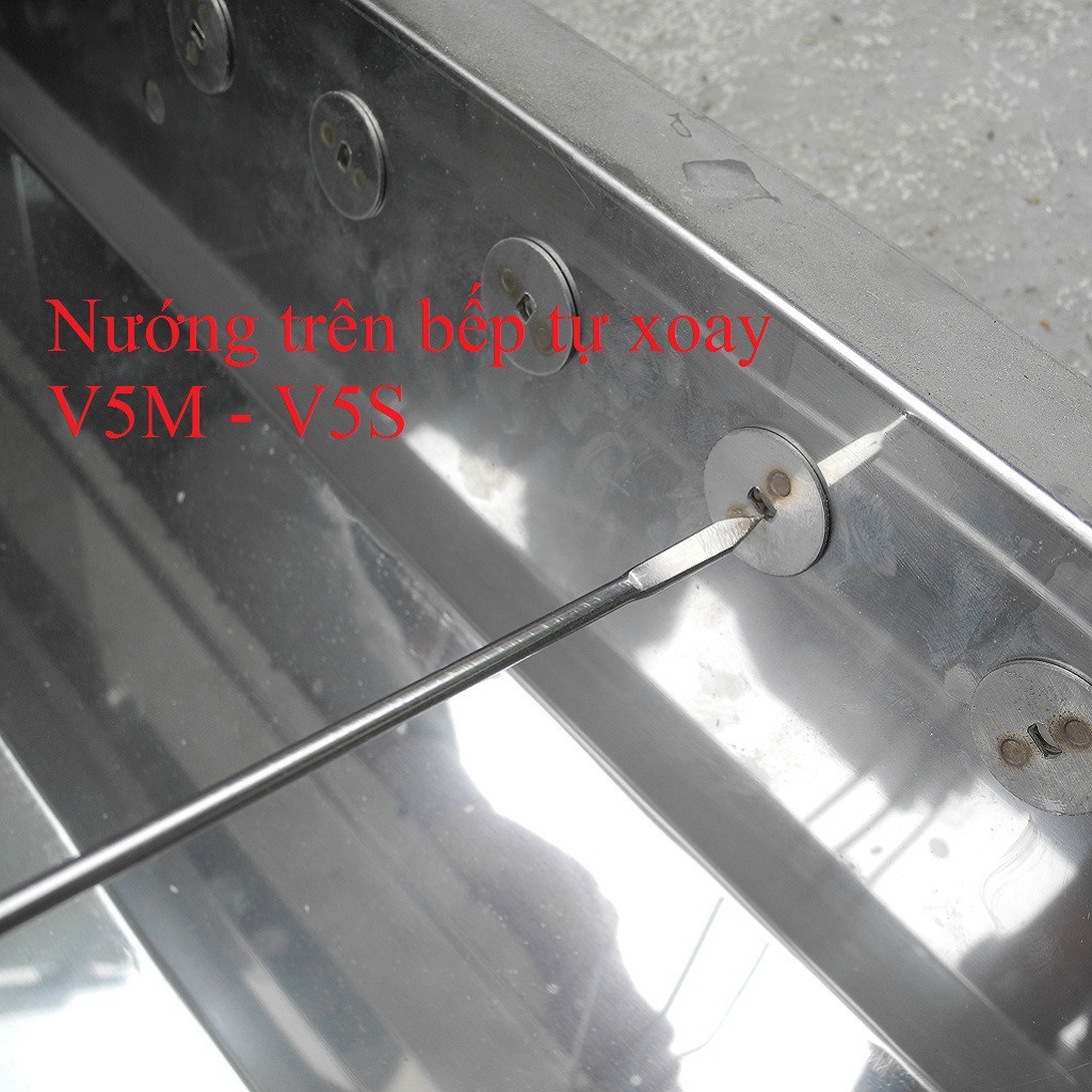 Xiên que TopV 42cm, phù hợp bếp TopV V5M và V5S, Inox cao cấp, không gỉ, xiên nướng inox, siêu bền, xiên que nướng