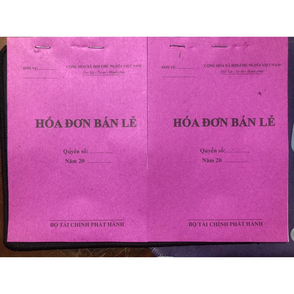 Hóa Đơn Bán Lẻ Giấy Đẹp