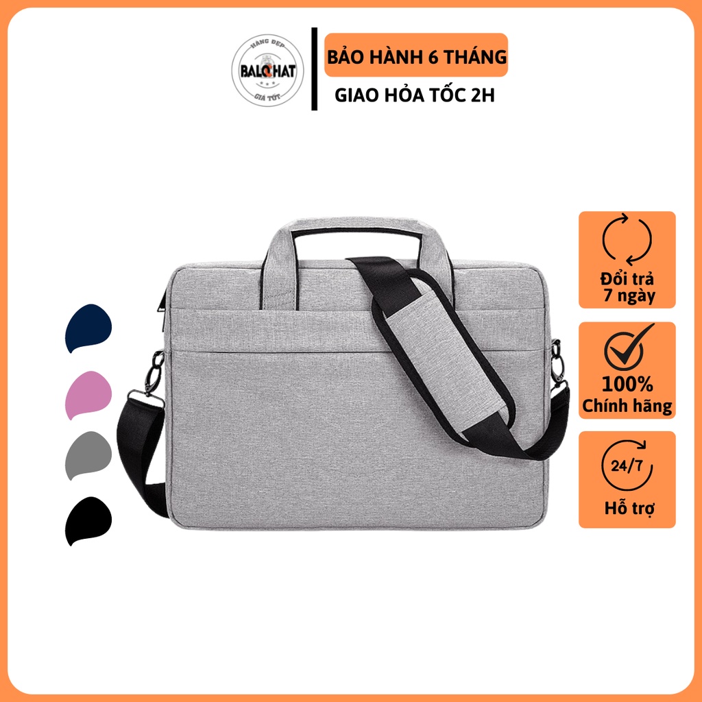 Cặp đựng Laptop DJ01, túi xách chống sốc, chống nước, có tay xách và quai mang 15.6, 14.1,13.3 inch