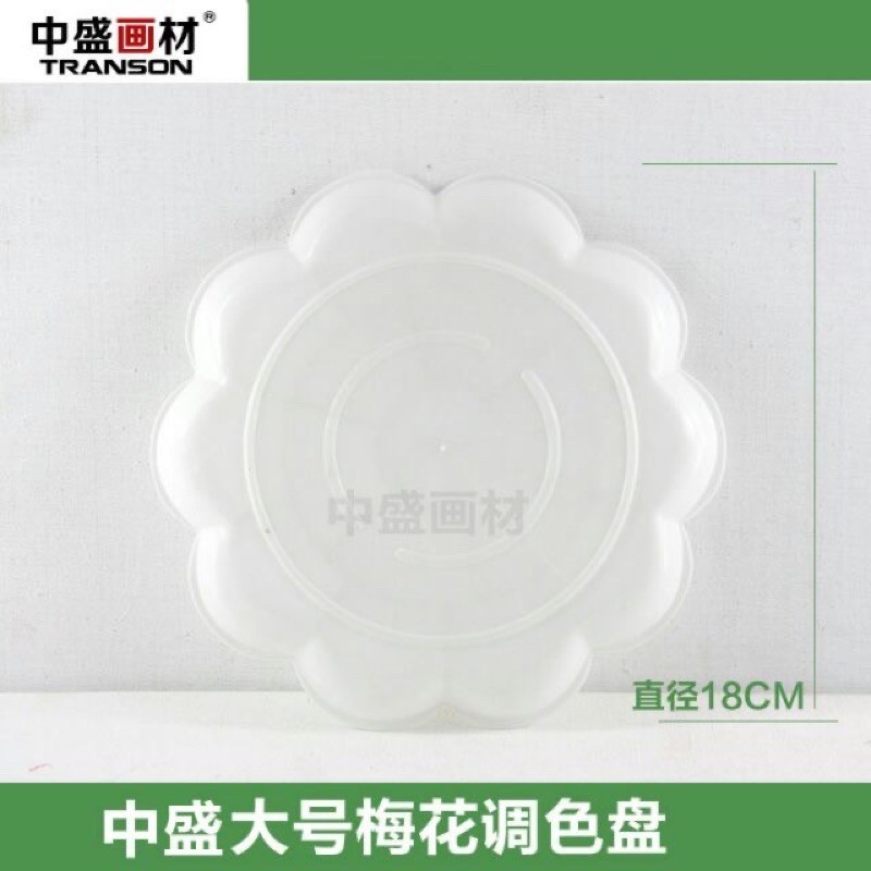 Khay pha màu hoa đào 18cm rẻ đẹp