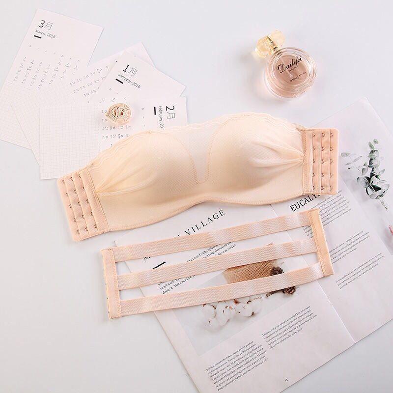 Áo ngực không gọng phối ren lưng thời trang cho nữ