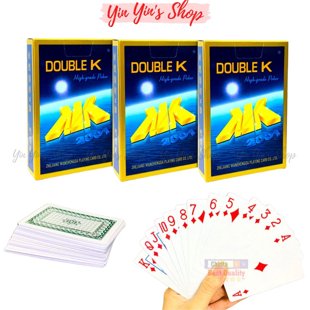 Bộ bài Tây 52 lá Double K tú lơ khơ dùng chơi tiến lên, bài cào,