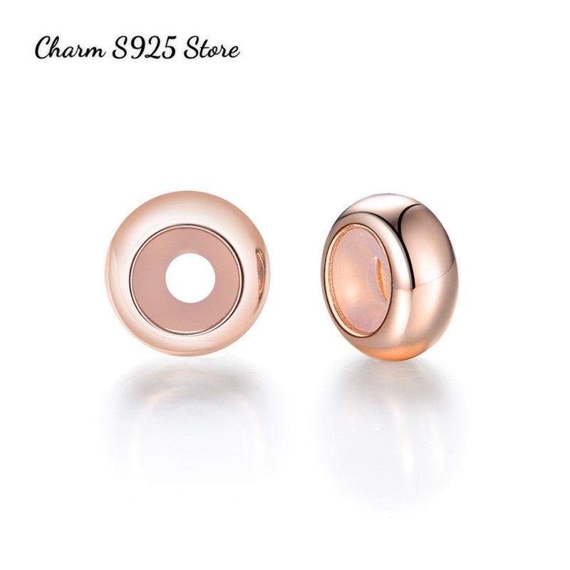 CHARM CHẶN VÒNG TAY PAN LÕI CAO SU BỌC BẠC S925 HÀNG CAO CẤP