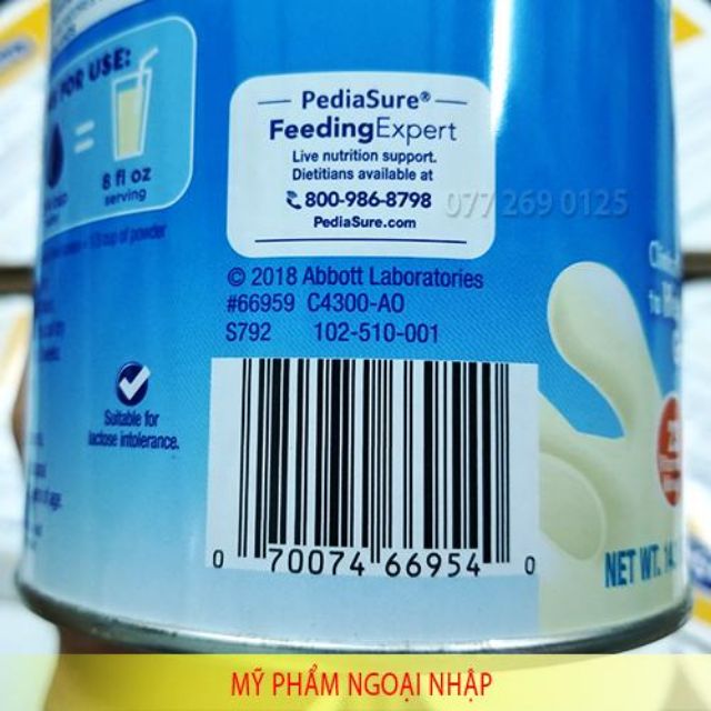 DATE mới] Sữa Bột PediaSure Mỹ Grow &amp; Gain 400g