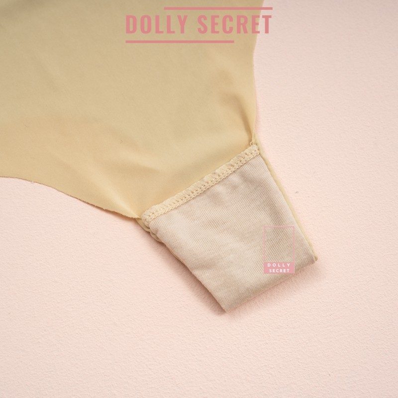 Quần lót lọt khe đúc su thun lạnh không viền siêu mỏng siêu mát sexy quyến rũ cao cấp cho nữ DOLLY SECRET QL018