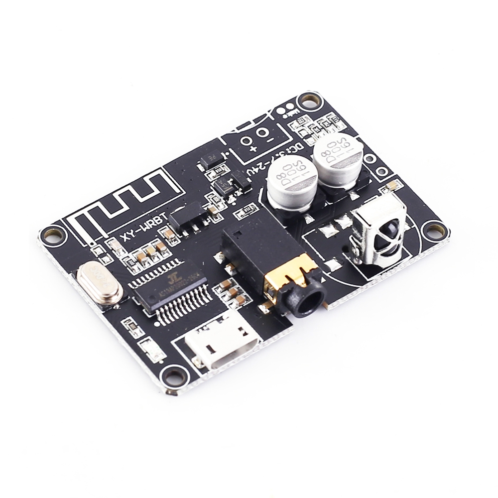 BLE 5.0 Bluetooth Receiver Audio Stereo Decoder Module DC 3.7V-24V for DIY Voltage Volume Adjustable Speaker Amplifier Controler