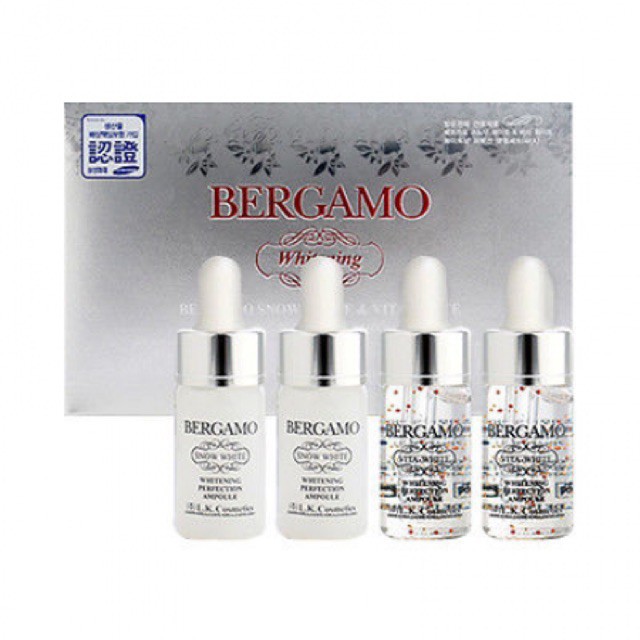 Tinh chất Serum Bergamo Snow White & Viva White Whitening Perfection Ampoule set