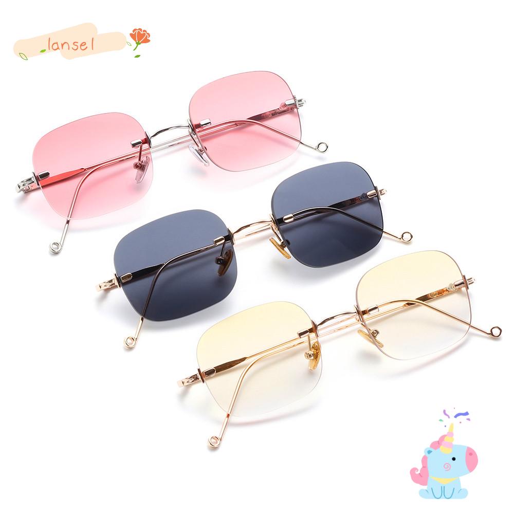 Kính Mát Gọng Vuông Nhỏ Chống Tia UV400 Phong Cách Retro Thời Trang Cho Nữ