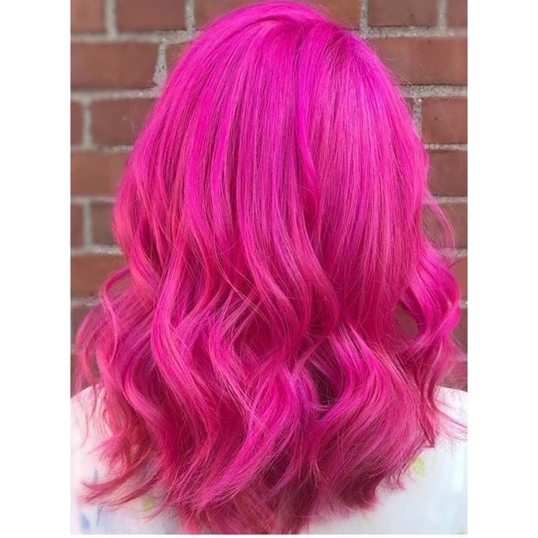Nhuộm tóc màu hồng cánh sen
