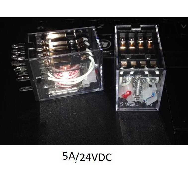 Rơ le relay trung gian 5A JZX22F-2Z (8 chân dẹt nhỏ) và 3A JZX22F-4Z (14 chân) Chint