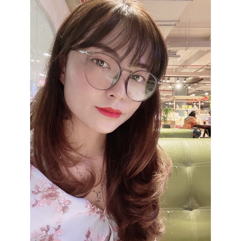 Gọng kính cận kim loại tròn lớn CN0006