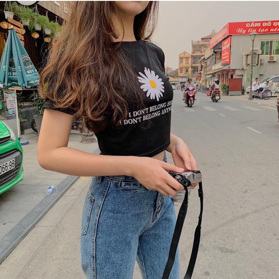 ÁO HOA CÚC CROTOP HOT HIT