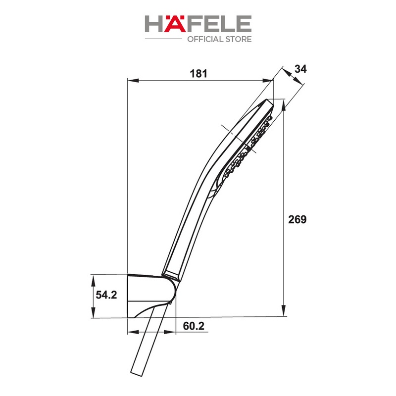 Bộ sen tay Hafele New Mysterious 120S - 485.60.625
