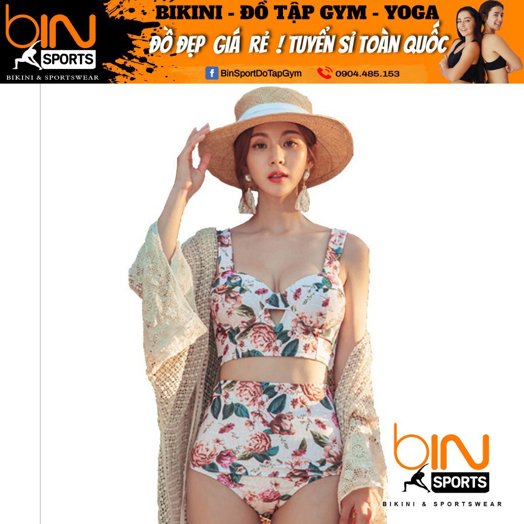 Bikini Bộ Đồ Bơi Hai Mảnh Hoa Trắng Hàng Nhập Cao Cấp BHN012 | BigBuy360 - bigbuy360.vn