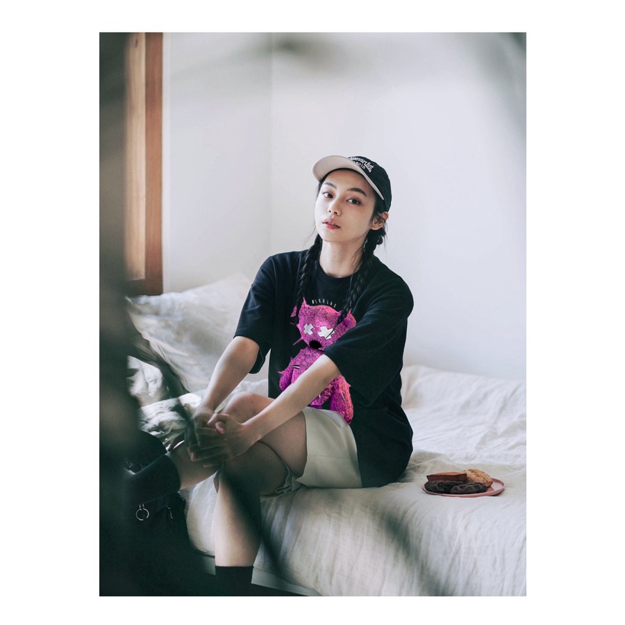 Áo thun Unisex Nikolas 100% Cotton Pinky Bear Tee