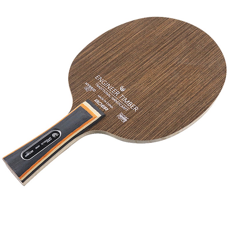 Lưỡi Đánh Bóng Bàn Bằng Gỗ Mun Siêu Cứng 3 + 2 Lưỡi Dao Ping Pong