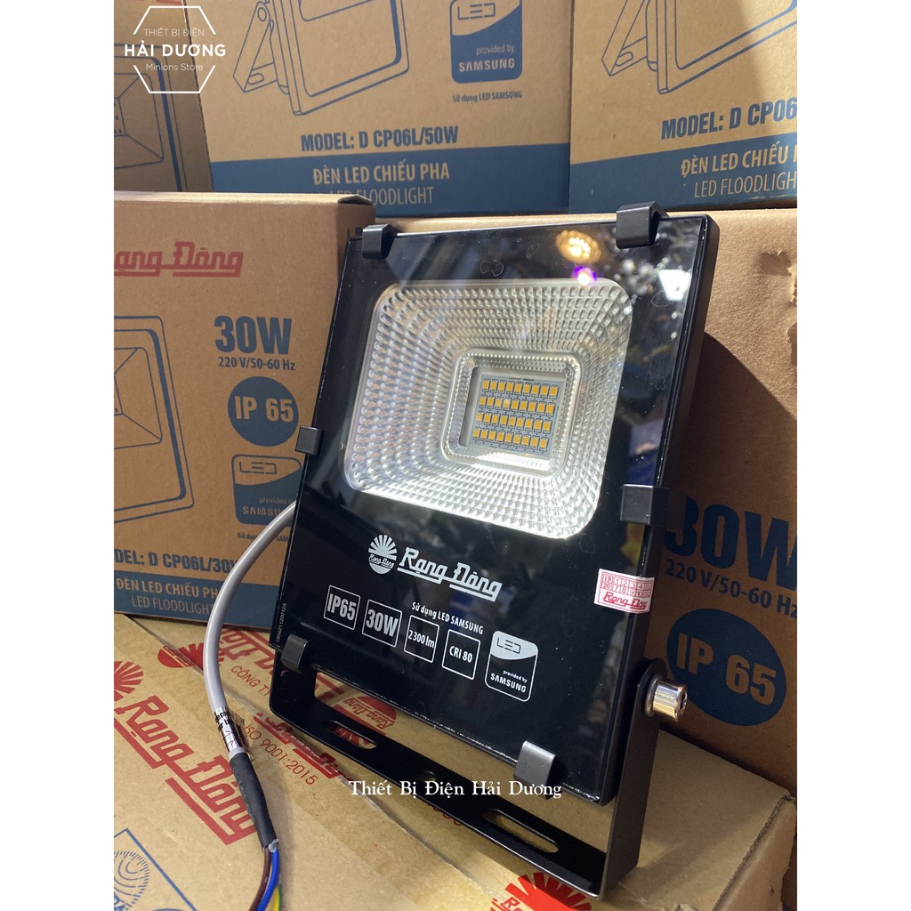 Combo Bộ 3 Đèn LED chiếu pha 20W - 30W Rạng Đông Model D CP06L Chip Led Samsung - Bảo Hành 24 Tháng