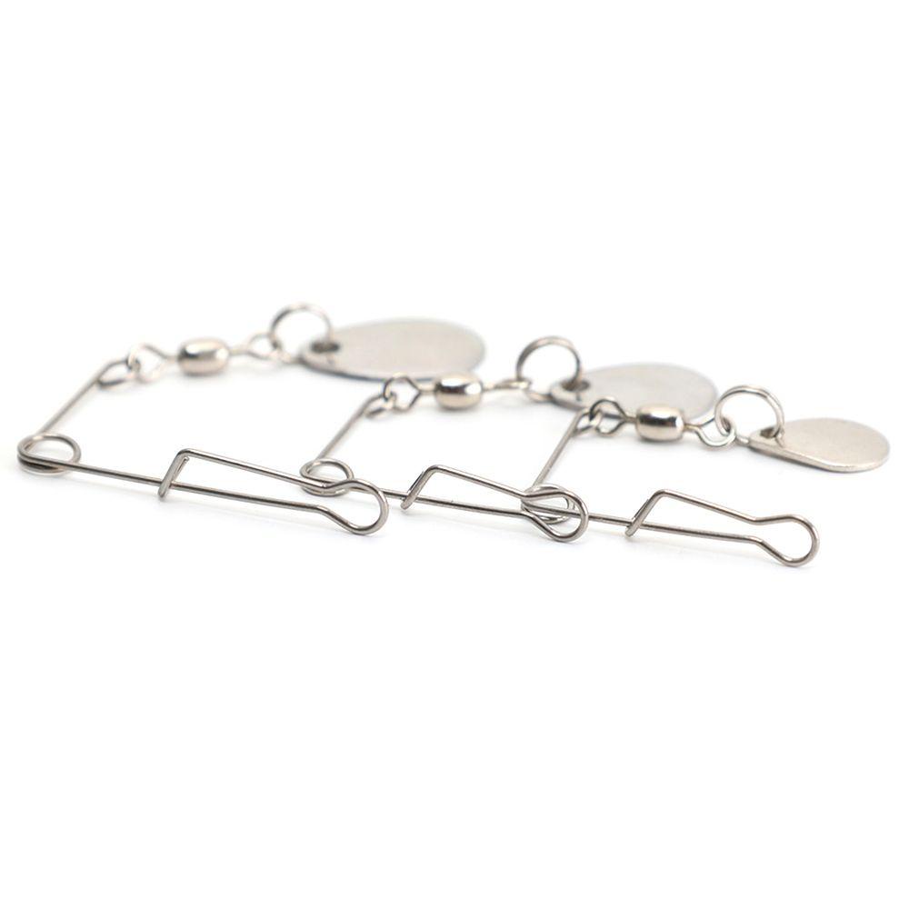 Myrongvn Bộ 7 Mồi Câu Cá Xoay Tròn Bằng Niken Mềm Mại Đính Sequin Lấp Lánh