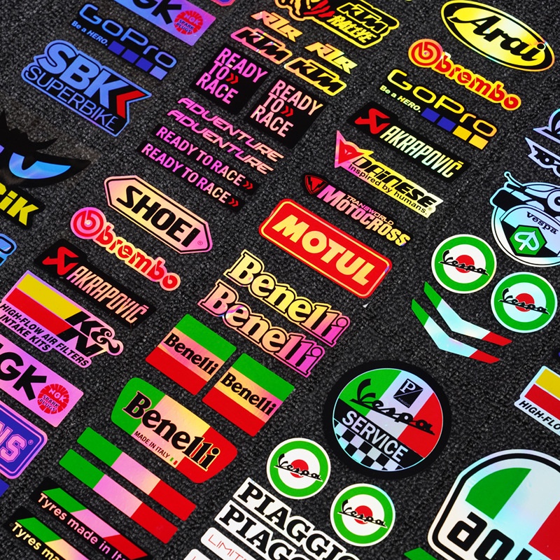 1 Bộ Sticker Dán Mũ Bảo Hiểm Xe Máy