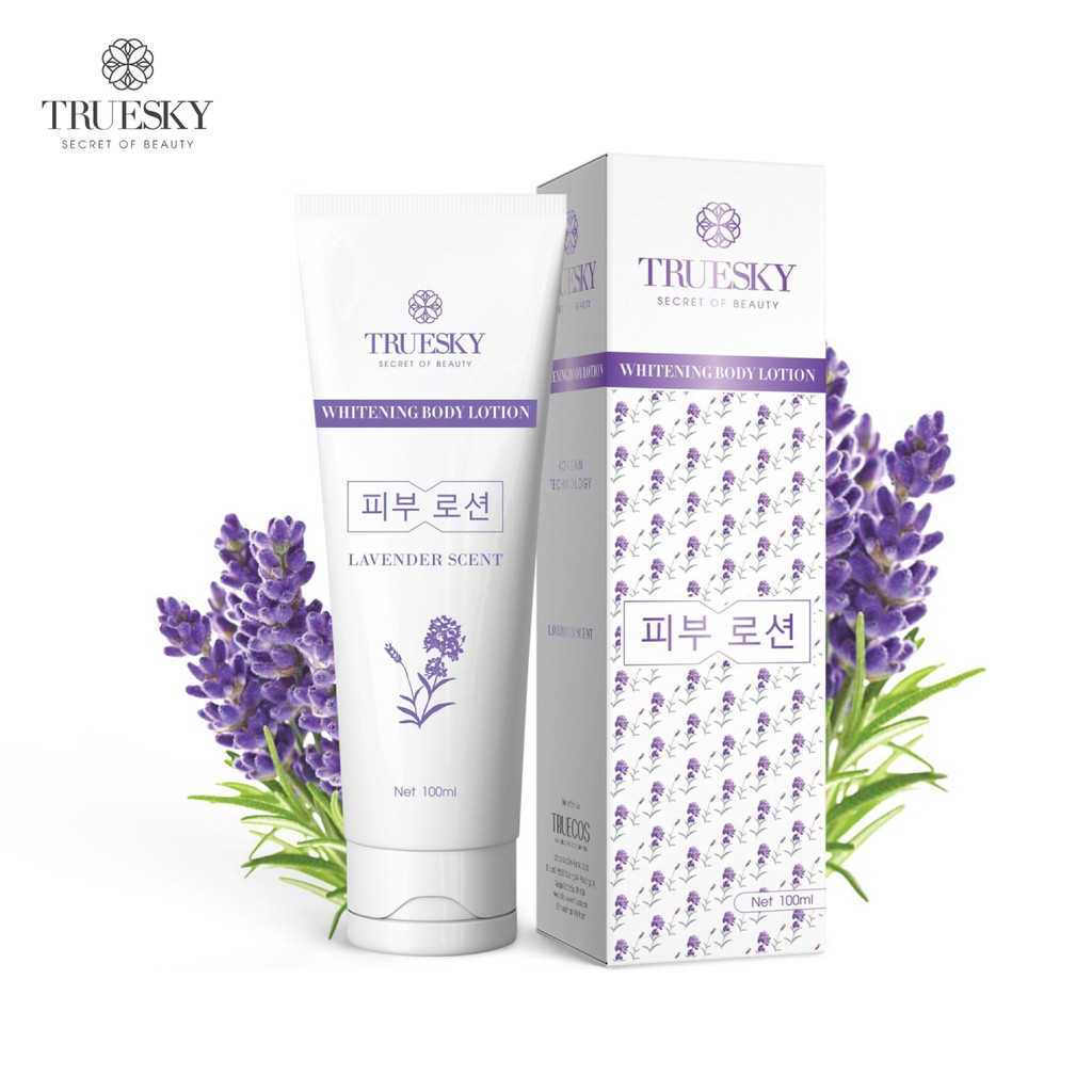 Kem dưỡng trắng da toàn thân hương nước hoa Lavender Truesky Whitening Body Lotion 100ml | BigBuy360 - bigbuy360.vn