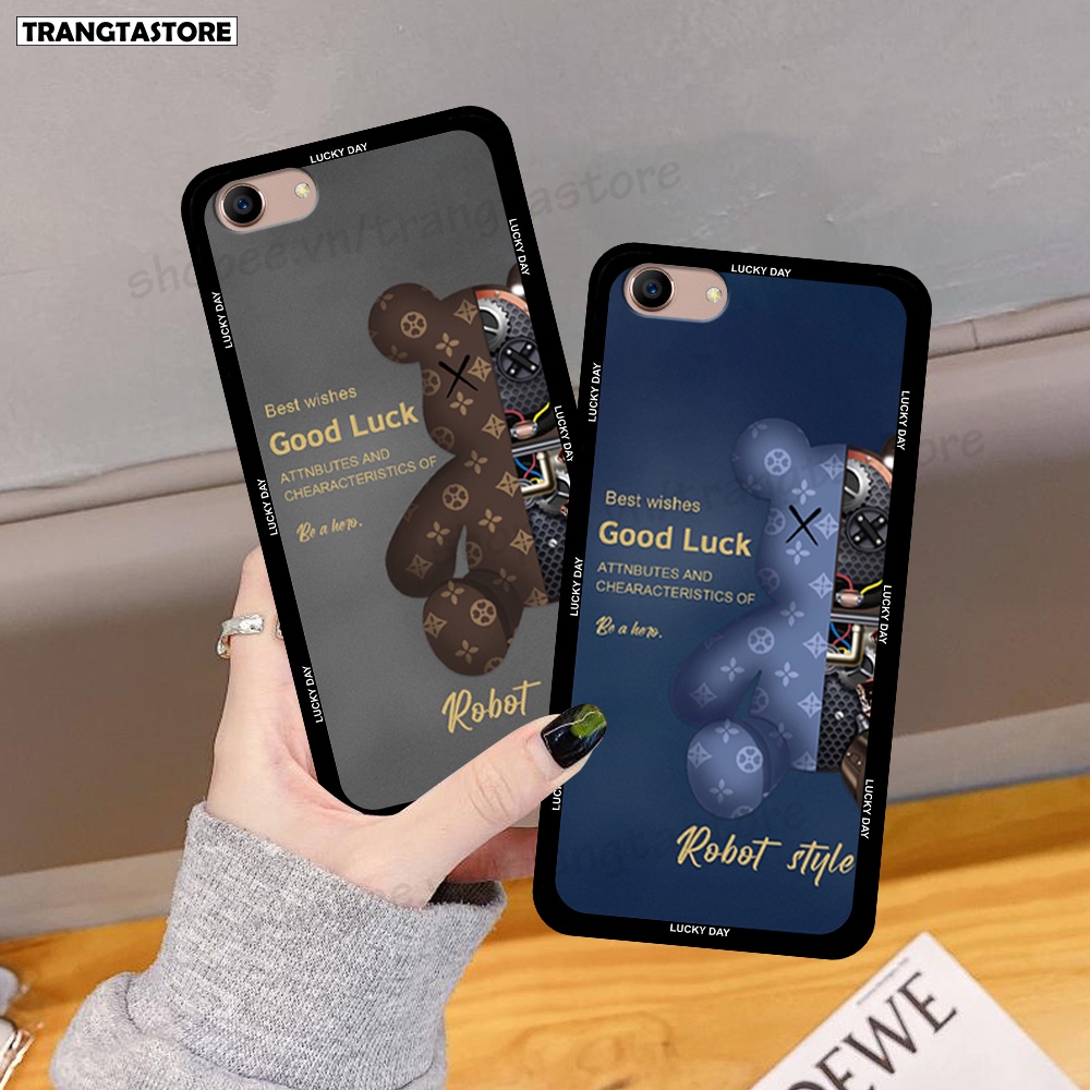 Ốp Oppo A83 in hình gấu Bearbrick,Mountain,xanh,đen,đỏ giá rẻ