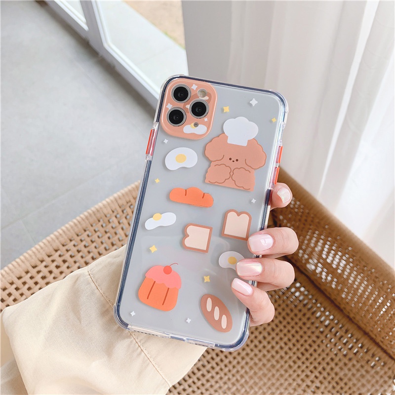 Ốp iphone - Ốp lưng Cún đầu bếp trong 4 góc 6s/6splus/7/8/7plus/8plus/x/xs/xsmax/11/11 - Sale Sốc  V4-5