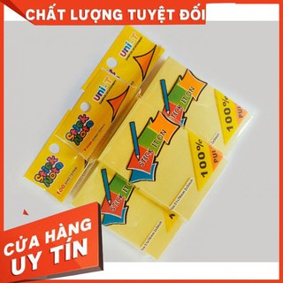 Giấy ghi chú note vàng 3×2 uni – T