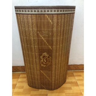 Chiếu trúc vân gỗ lụa 1m8*2m, nằm 2 mặt gập đôi.